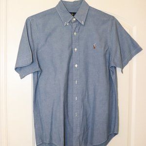 Short Sleeved Ralph Lauren Buttoned Down Chambray